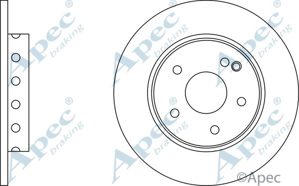 APEC BRAKING Тормозной диск DSK629